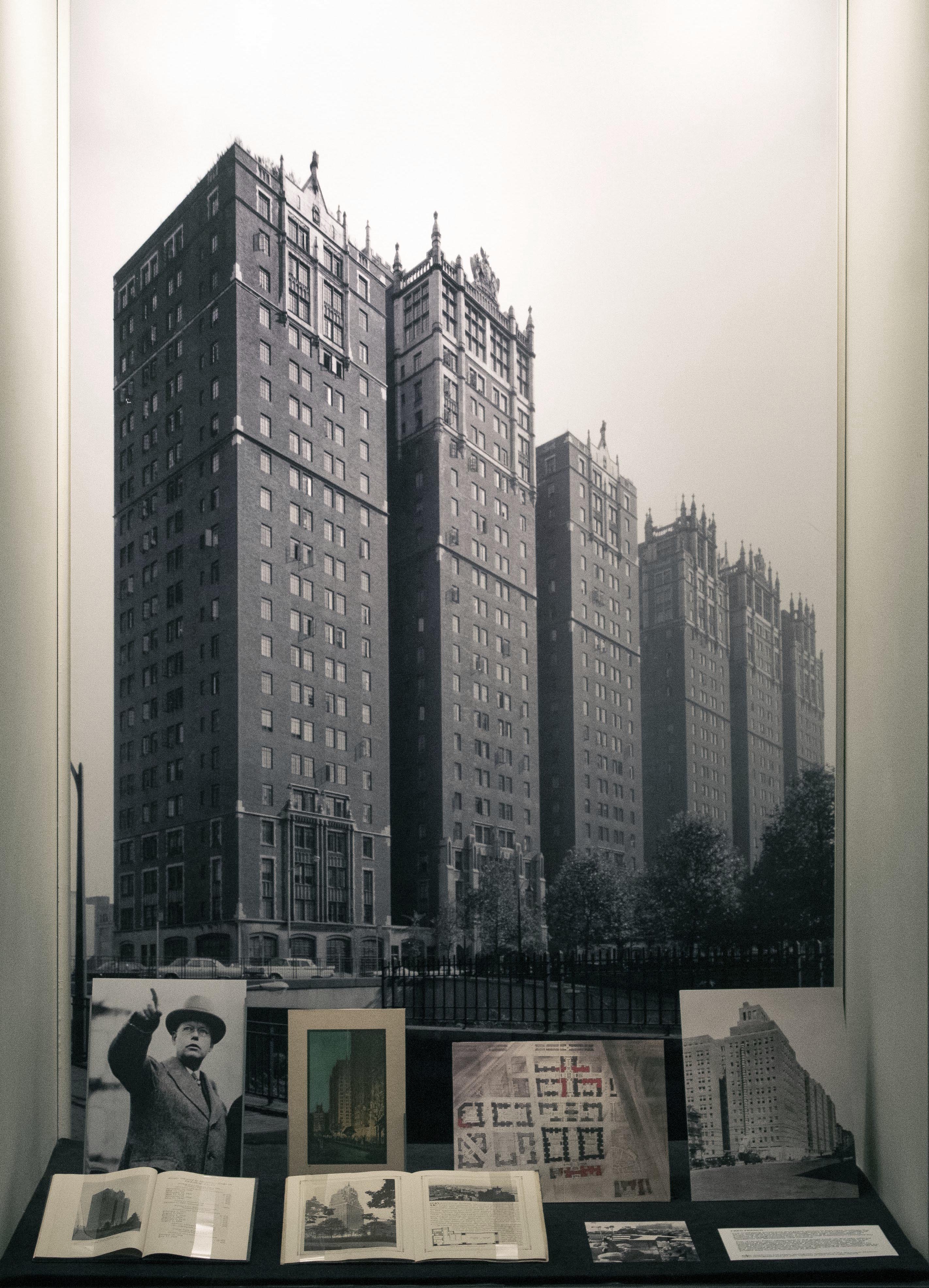 Installation view of the Tudor City case