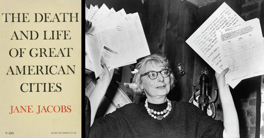 Cover of The Death and Life of Great American Cities, by Jane Jacobs, 1961. The Skyscraper Museum.