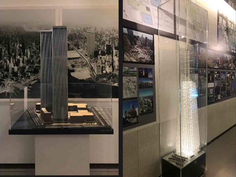 World Trade Center models on display to the public